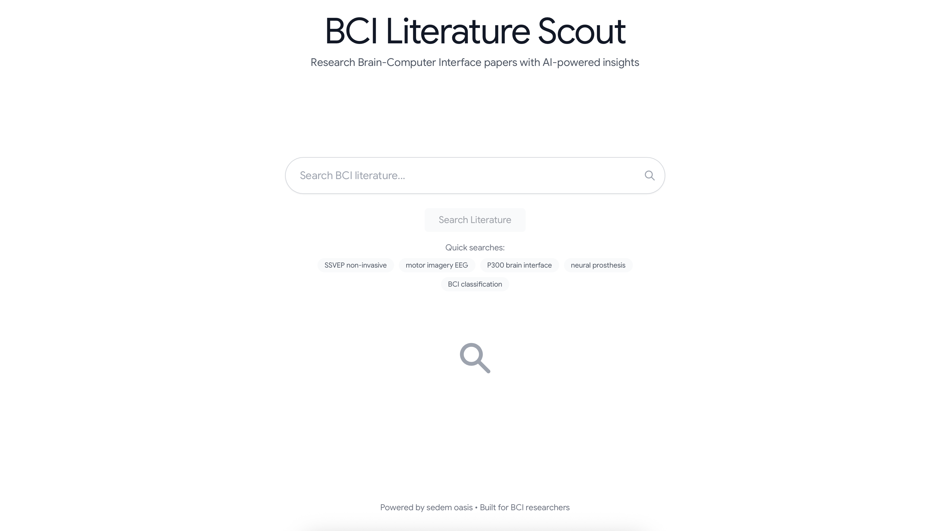BCI Research Scout